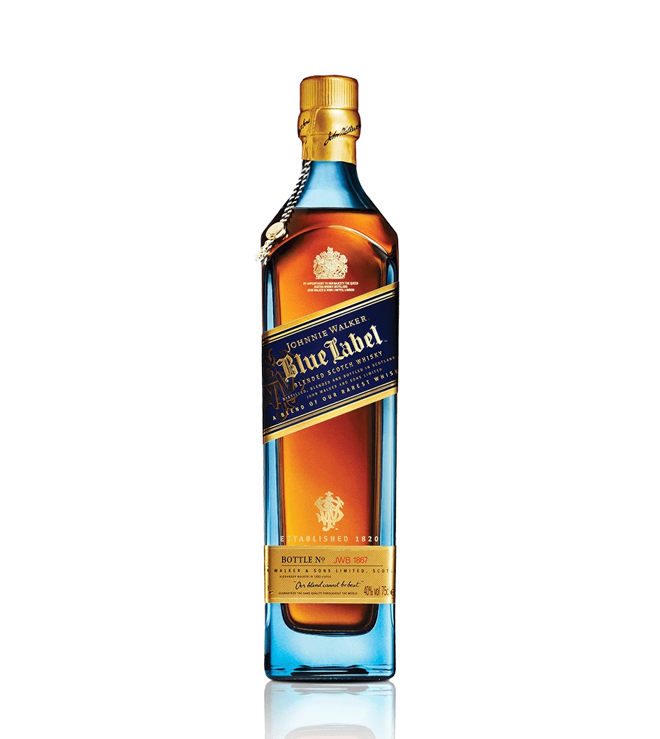 Botella de Blue Label de Johnnie Walker