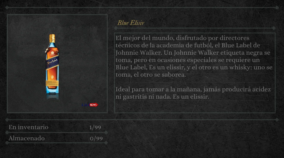 Elisir azul bloorborne