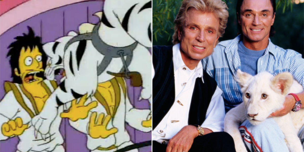 Los Simpson predicen el ataque del tigre de Siegfried & Roy